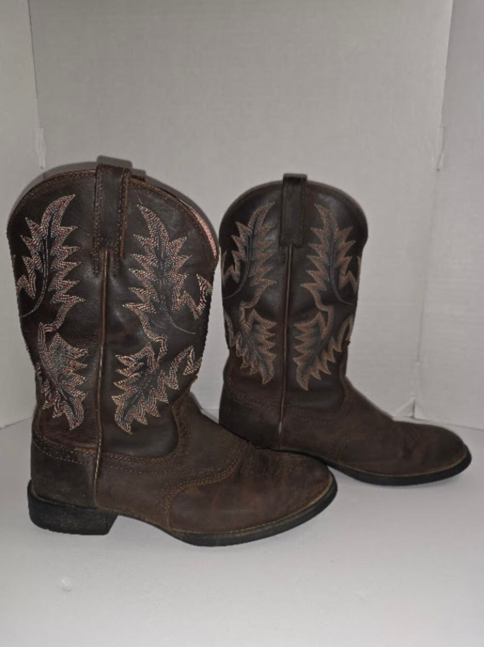 Ariat Women's Heritage Stockman Distressed Brown Western Cowgirl Boots Size 8B